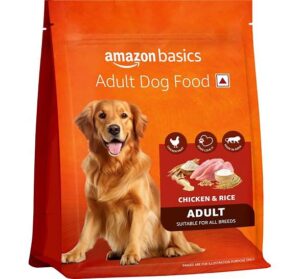 Amazon Basics Dry Dog Food | 1 Kg Trial Pack| Chicken & Rice | with Real Chicken Meat 