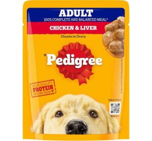 Pedigree Adult Chicken & Liver Chunks in Gravy Wet Dog Food